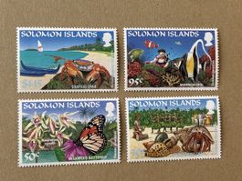 Solomon Islands Briefmarken, 4er Set, Natur & Tiere