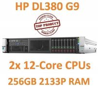 HP DL380 Gen9 G9 2x E5-2680v3 à 12 Cores / 256GB RAM / SSD