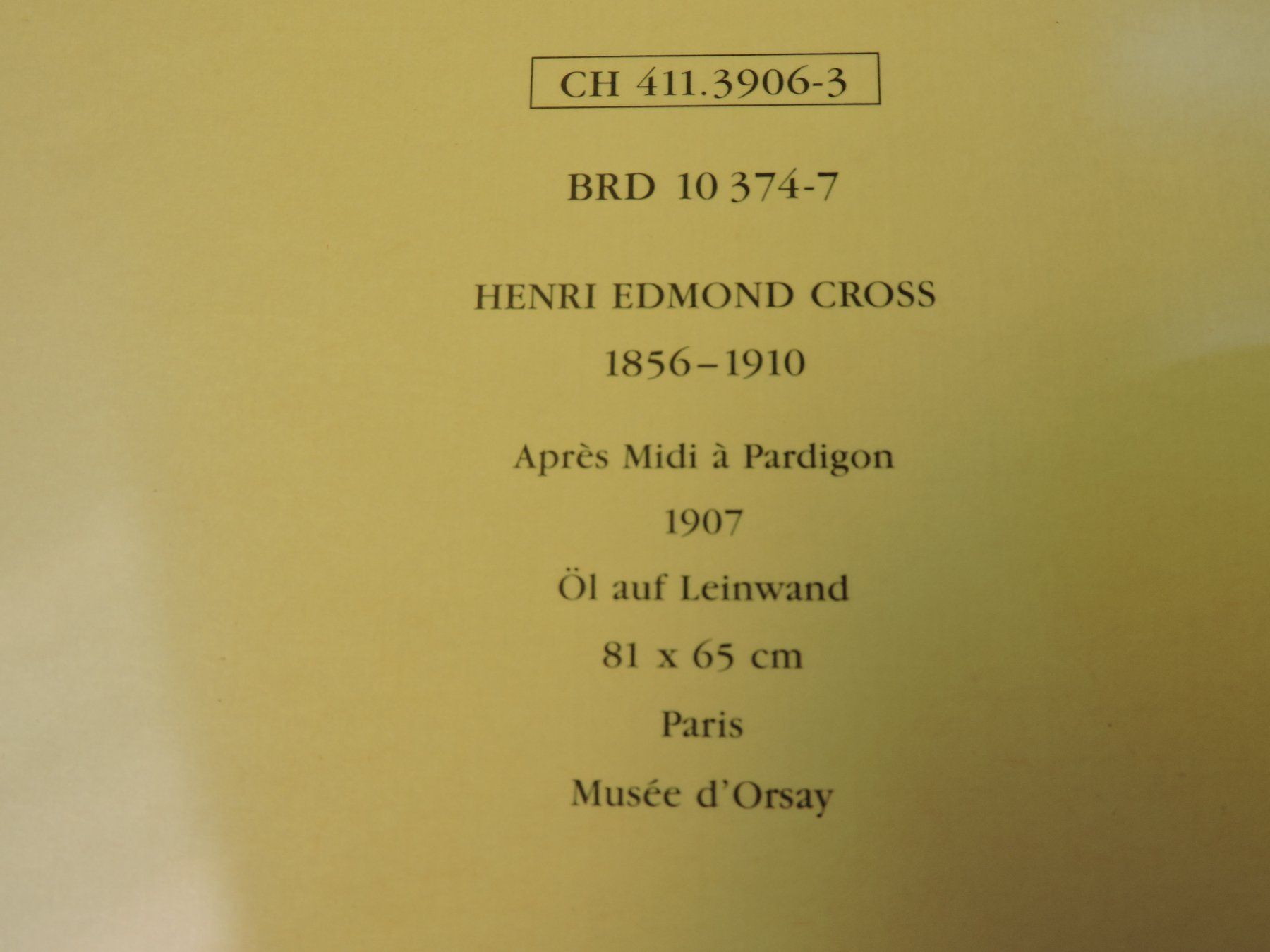 Poster & Bilder: Kunstdruck Après-midi à Pardigon Henri-Edmond Cross – Gebraucht aus Neuenkirch von tomtom72111 3