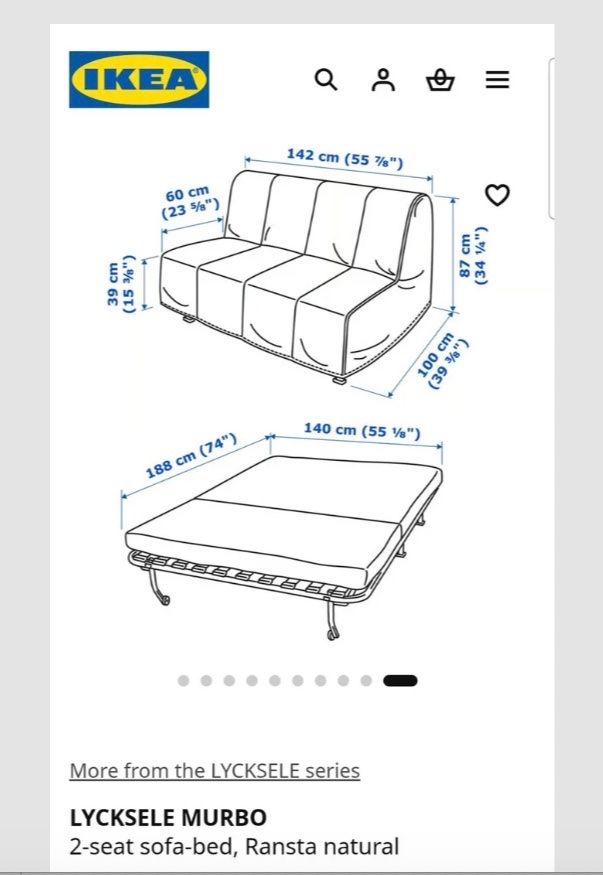 Ikea Divani: IKEA sofa folding bed – Usato da Zollikon venduto da Itayp81 3
