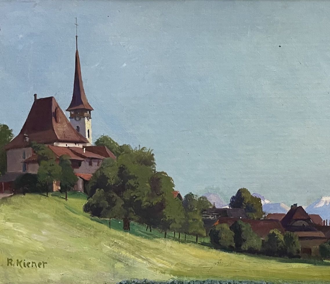 Dipinti: Kiener Robert (1866-1945) – Usato da Grosshöchstetten venduto da Perle1951 3