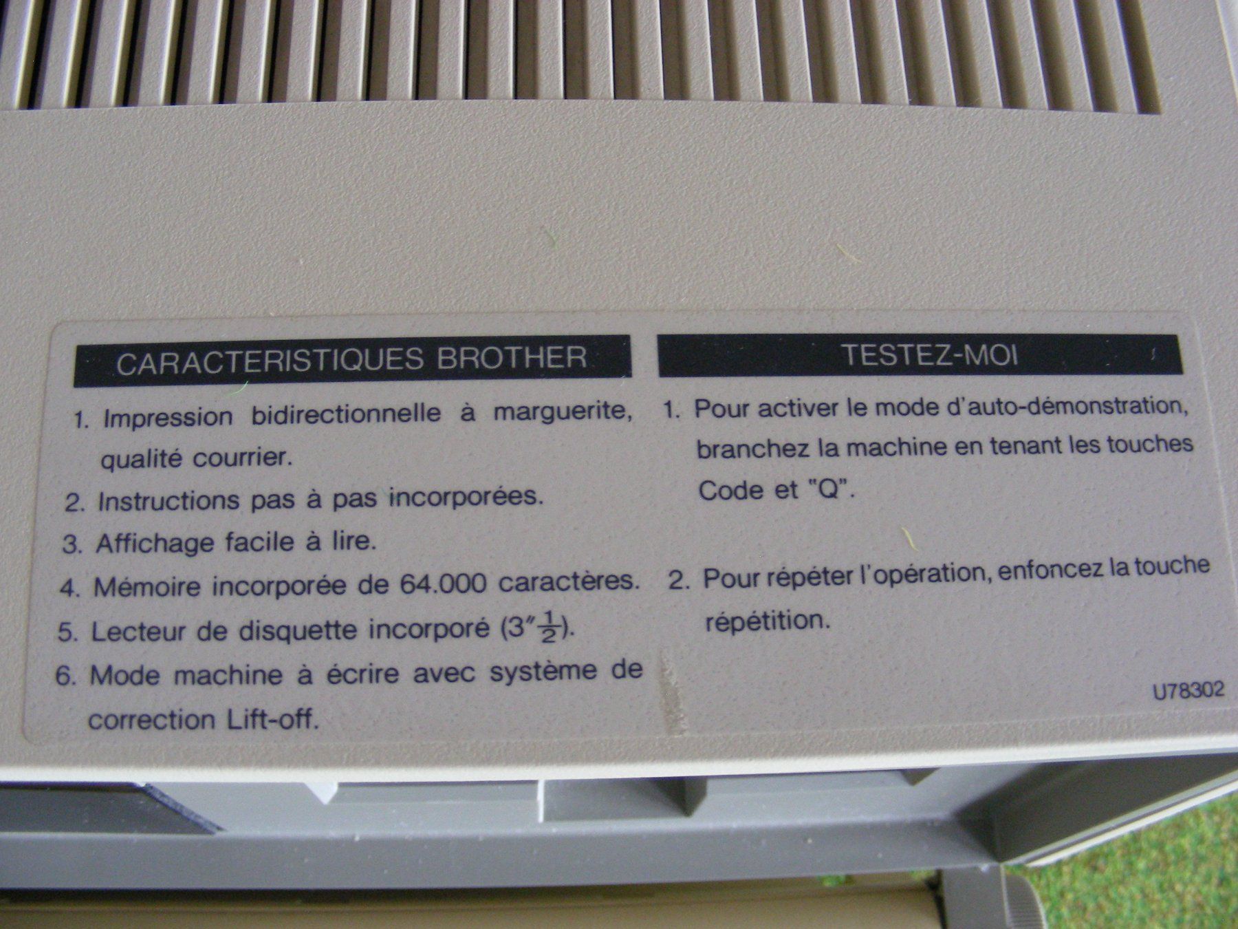 PC: Brother WP - 1 – Usato da Villars-Burquin venduto da Rodjeurs 2