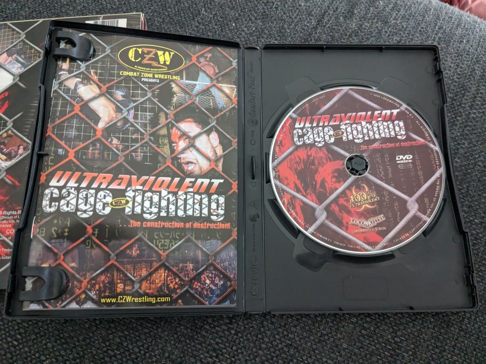 CZW Ultraviolent Cage Fighting DVD NTSC Wrestling Rare | Kaufen