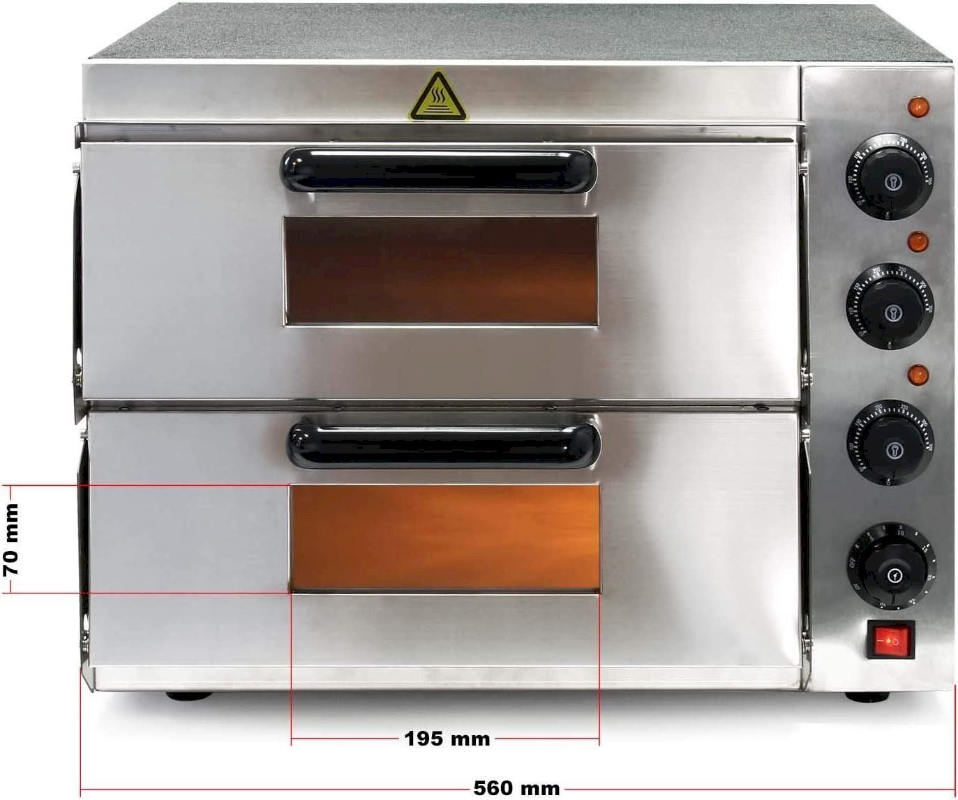 Sonstiges für die Gastronomie & Hotel: WilTec 2-Etagen Pizza-Backofen 3000W – Neu und originalverpackt aus Bottighofen von zaap 4
