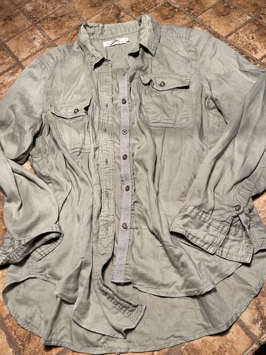 H&M Camicette: Camicia L.O.G.G. H&M di cotone colore cappuccino-M/L – Nuovo (secondo la descrizione) da Gordevio venduto da LanaZimm 2