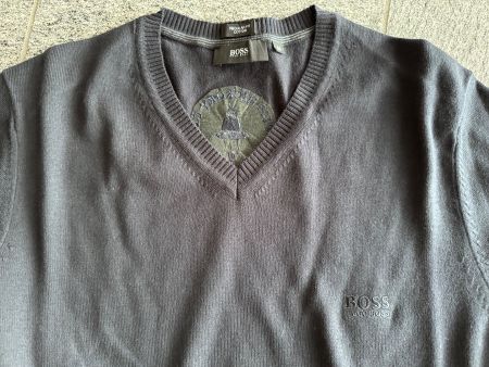 Swiss Hickory Golf: BOSS Golfpullover Navy M, Baumwolle