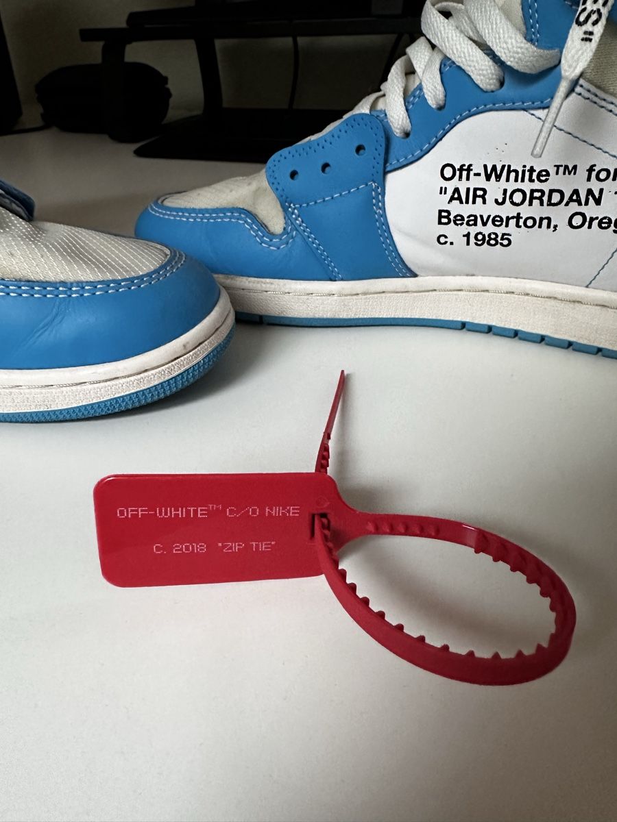 Off-White Scarpe da uomo: Air Jordan 1 x Off White University Blue – Usato da Brunnen venduto da ram_5zvc 2