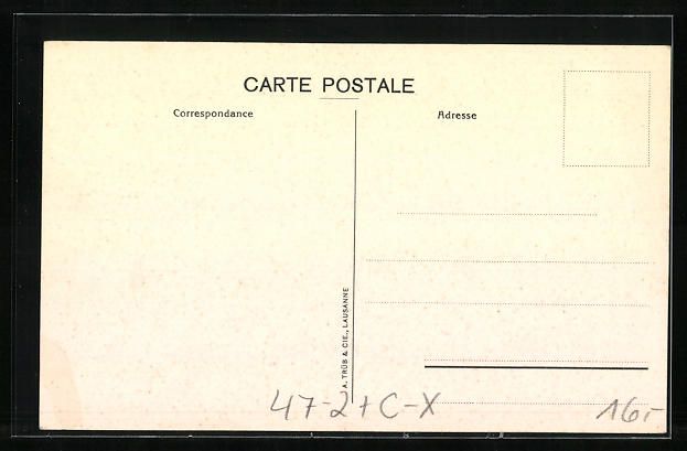 Ansichtskarten: Lausanne, Grütli 1911, Studenten mit Fa – Gebraucht aus Berlin von bartko-reher 1