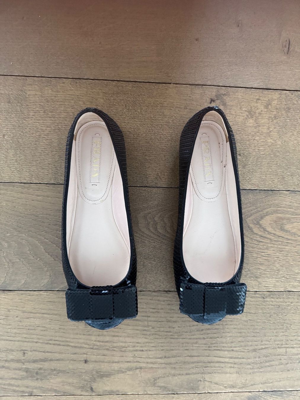 Prada Damenschuhe: Ballerina von Prada, schwarz, Grösse 37 – Neu (gemäss Beschreibung) aus Bolligen von Newyork63 3