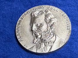 1 Medaille, Paul Bell, Erfinder des Telefons