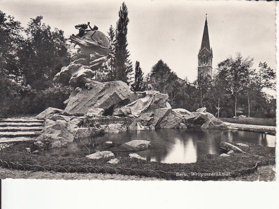 Cartoline postali: Bern Weltpostdenkmal 1947 – Usato da Bürglen TG venduto da StampGraf