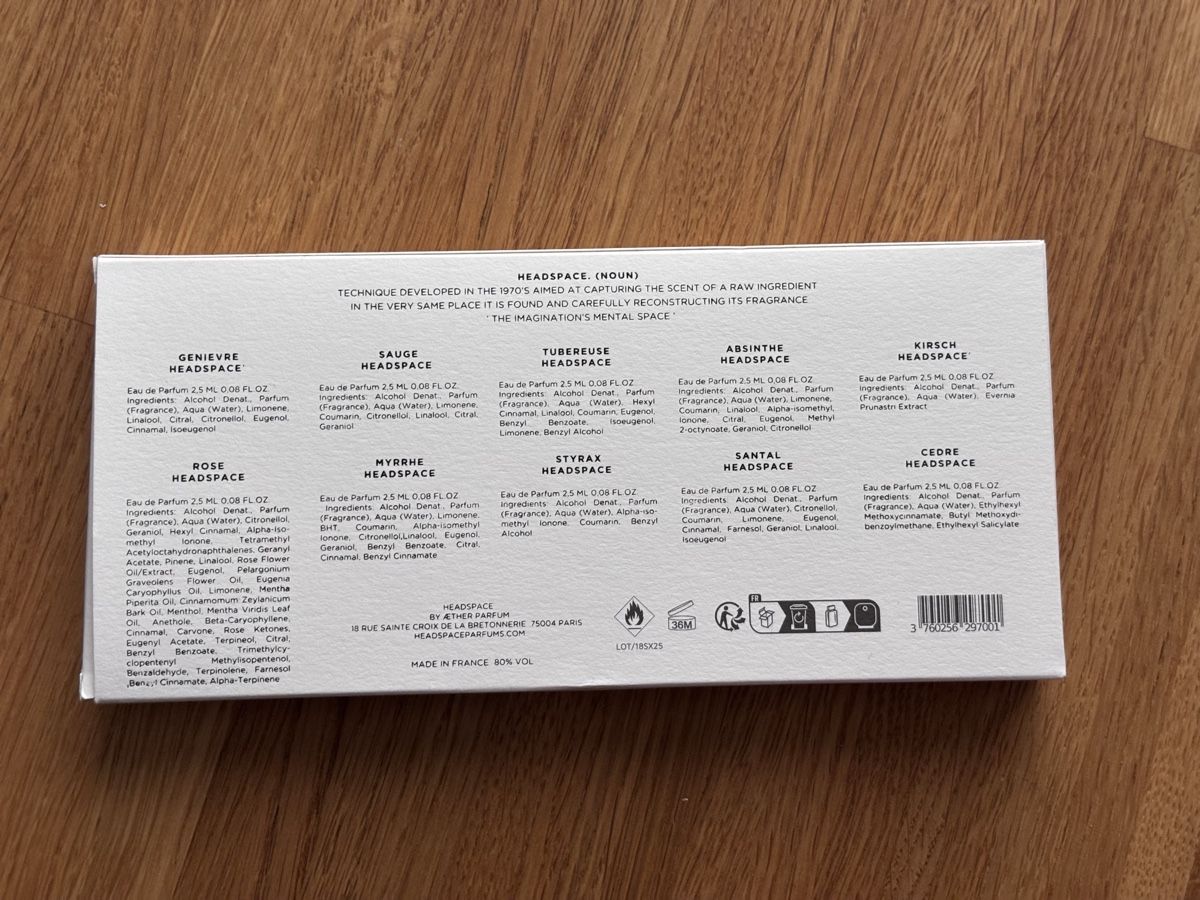 Profumi & Eau de Toilette: Headspace Parfüm Set Proben 10x 2.5ml  – Usato da Zürich venduto da Thetimtam 4
