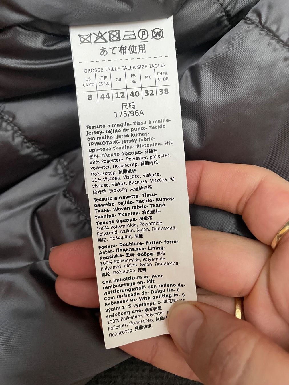 Marella Cappotti: Manteau Marella gris, taille 38-40 – Usato da Genève venduto da sca_j5cs 8