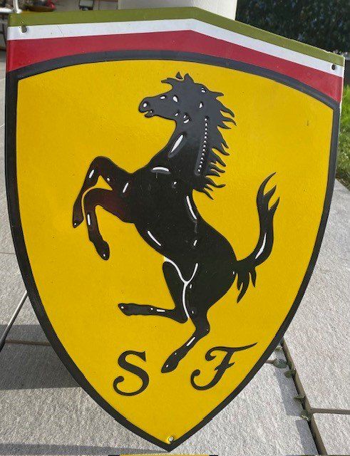 Ferrari Schilder: Ferrari Emailschild Werbung Pferd Pranci... – Gebraucht aus Gersau von pandabear01 2