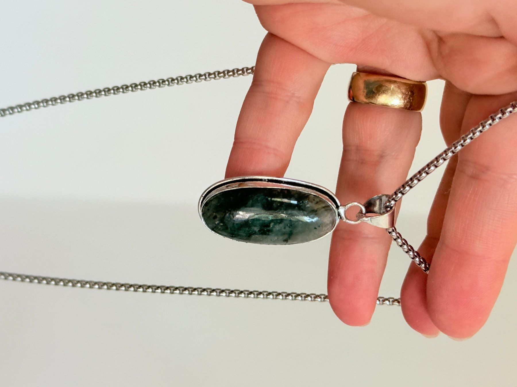 Catenine: Labradorite necklace – Nuovo e nell'imballaggio originale da Genève venduto da AGBERG 2