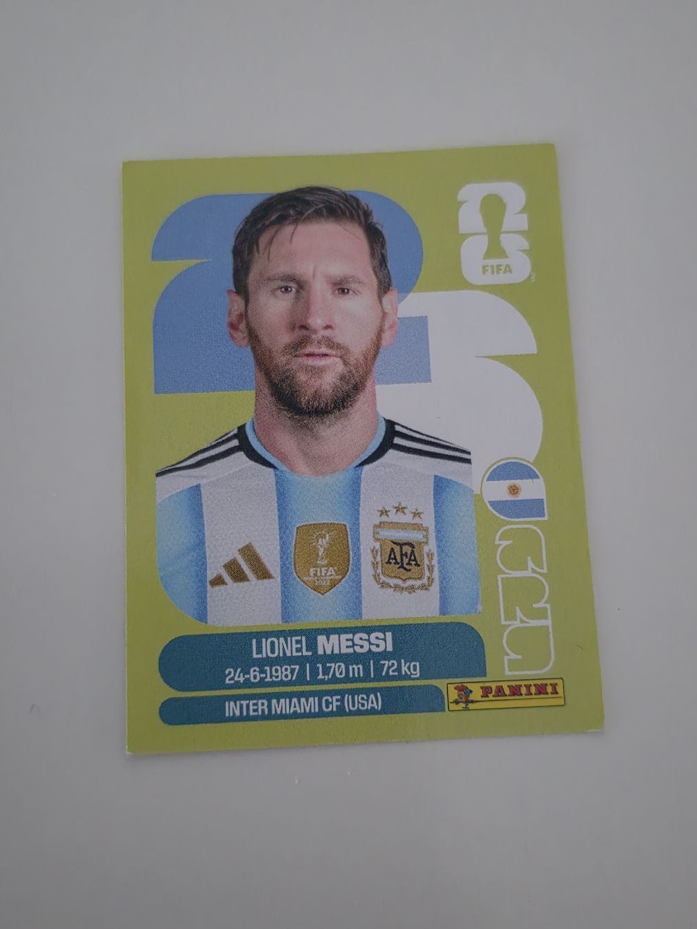 Panini Carte collezionabili: Lionel Messi Panini Wm 2026 – Usato da Dorf venduto da Echo_Elements