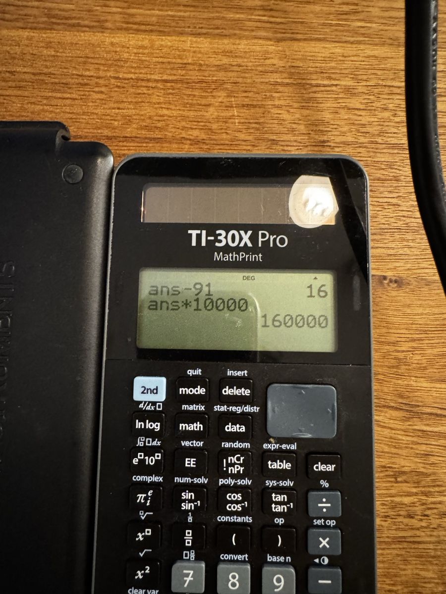 Texas Instruments Calcolatrici tascabili: Texas Instruments TI-30X Pro Kalkulator – Usato da Zürich venduto da lar_fg5x 1