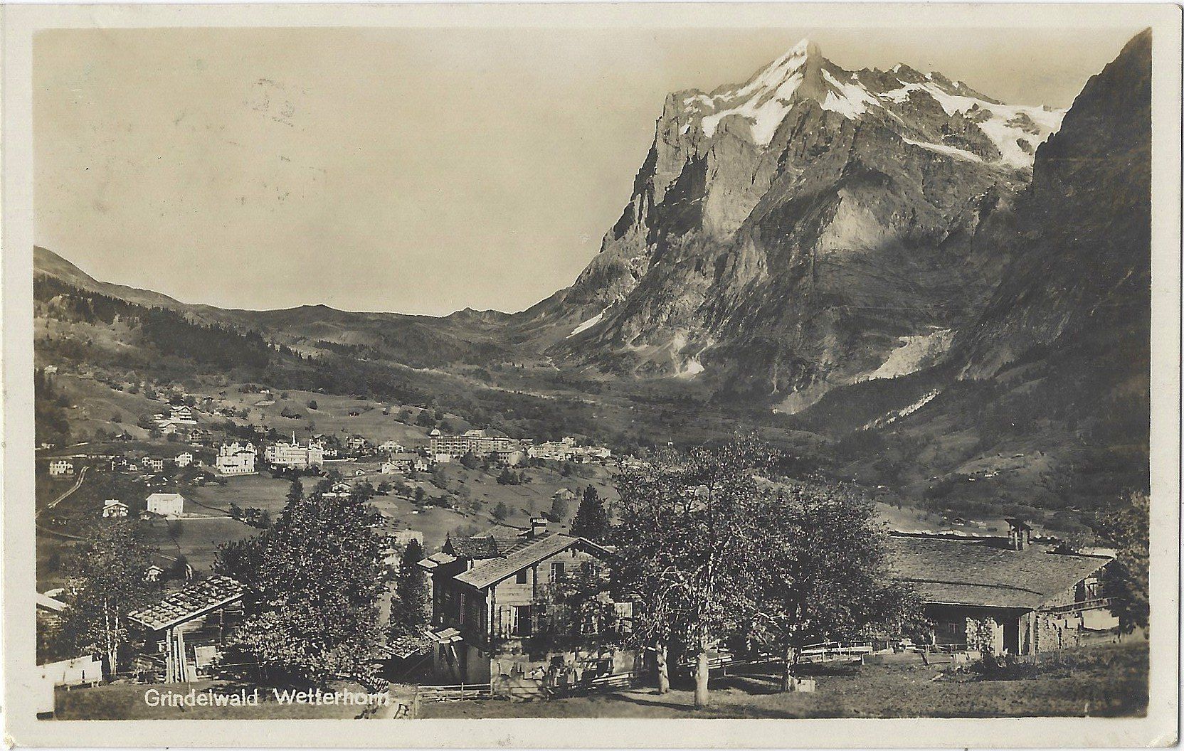 Cartoline postali: Grindelwald   Wetterhorn – Usato da Bütschwil venduto da Jackson1A