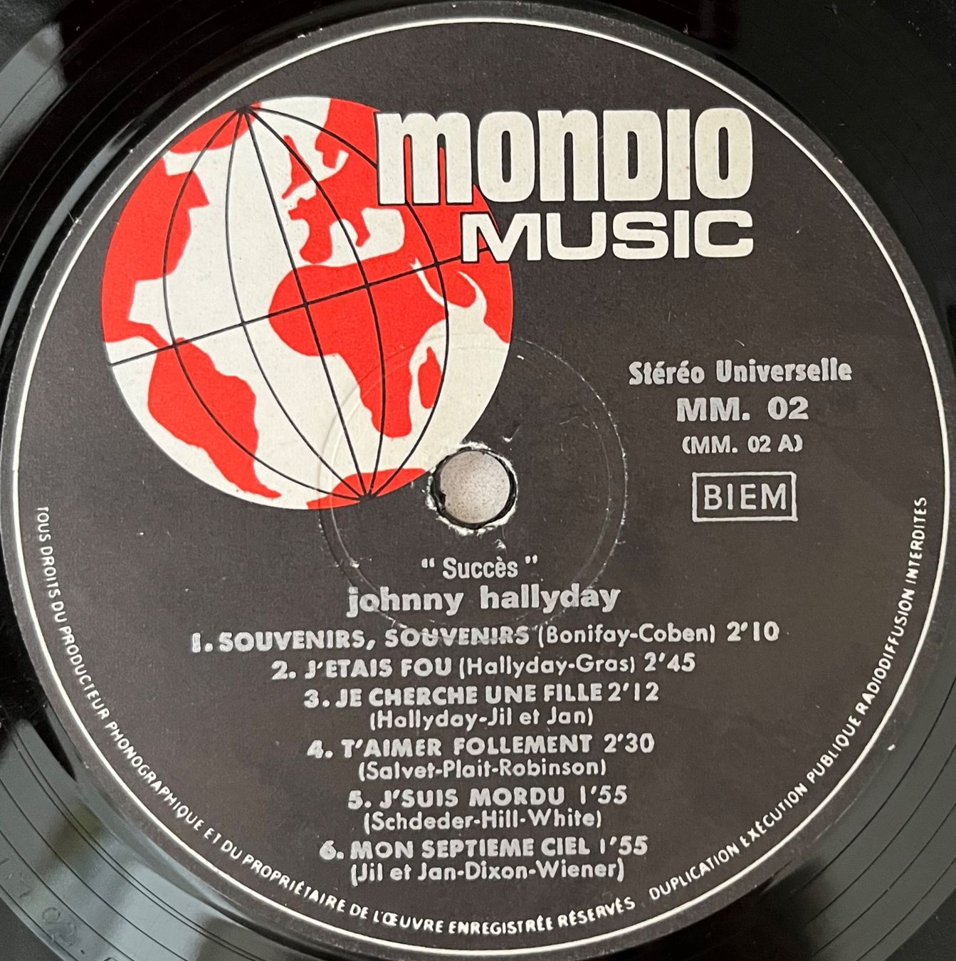 Schallplatten: JOHNNY HALLYDAY - "SUCCÈS" - 33 Tours – Gebraucht aus Bussigny von vinyl-pas-cher 3