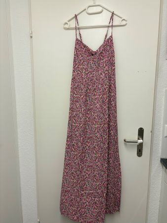 Maxi Kleid Blumenmuster rosa Grösse S