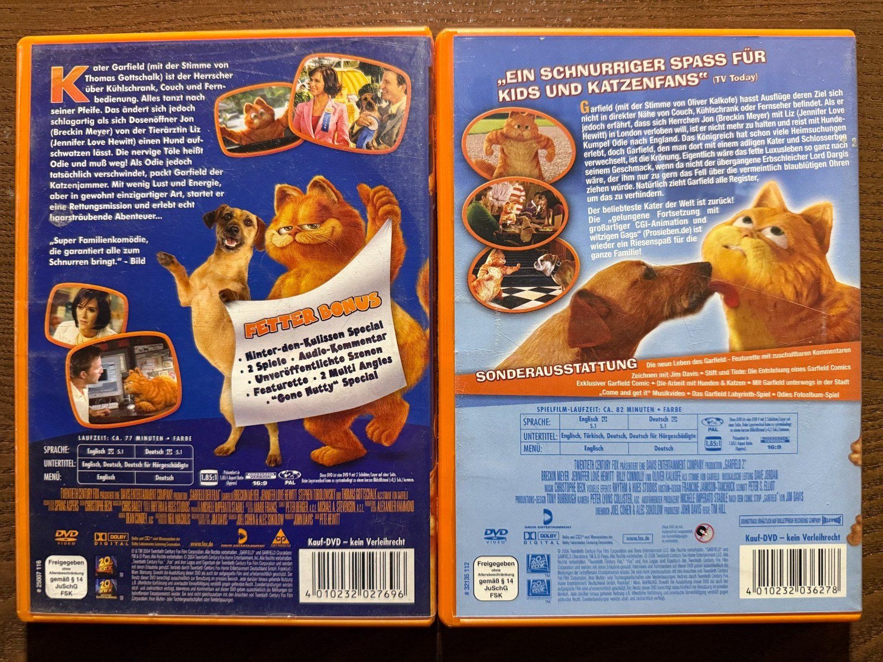 Tutti i DVDs: Garfield - Garfield 2 – Usato da Zürich venduto da FilmFreunde 1