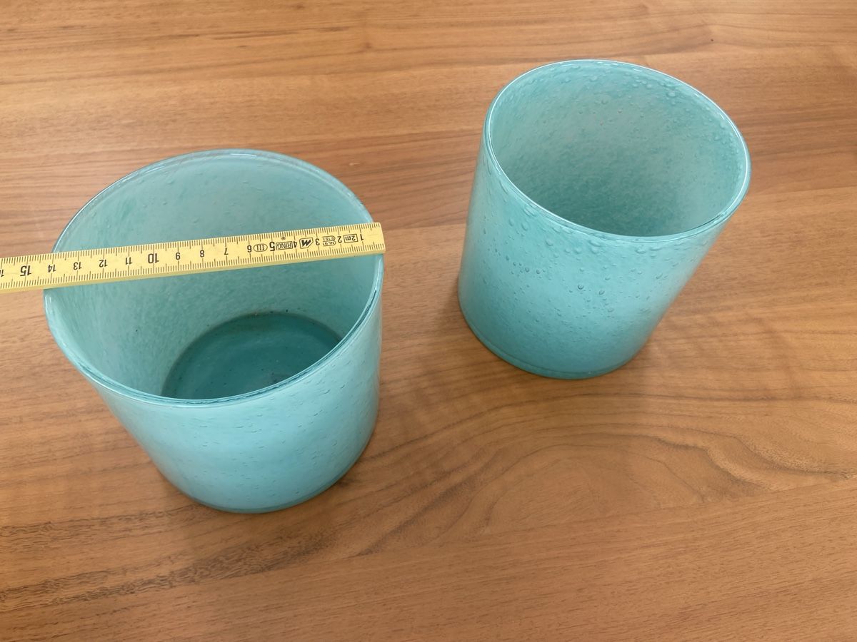 Vasi & Recipienti: Türkisfarbene Glasvasen – Usato da Mauren TG venduto da Galena