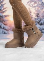 Boots Stiefel Stiefeletten mit Pelz gefüttert Gr 38 Neu OVP