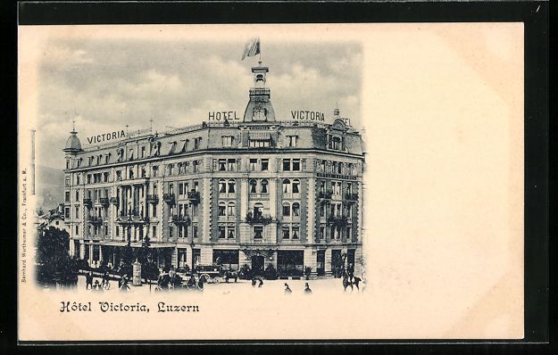 Cartoline postali: AK Luzern, Das Hotel Victoria – Usato da Berlin venduto da bartko-reher