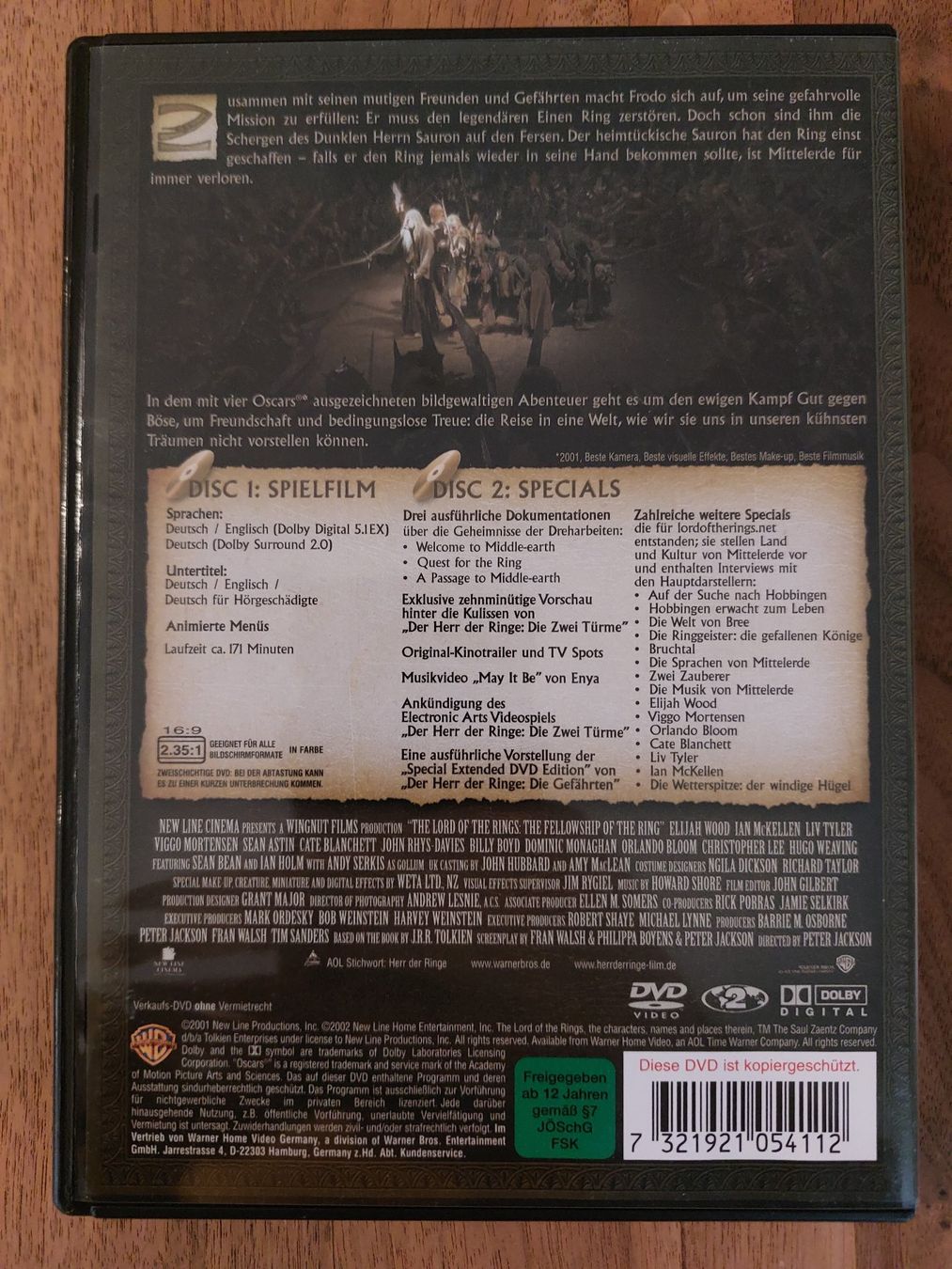 Tutti i DVDs: DVD - Der Herr der Ringe Trilogie – Usato da Rheinfelden venduto da FilmAuktion 3