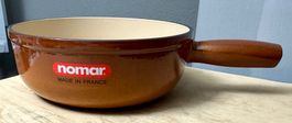 Nomar Fondue Caquelon 23 cm Durchmesser braun