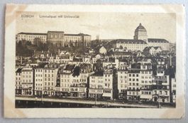 Zürich - Limmatquai mit Universität
