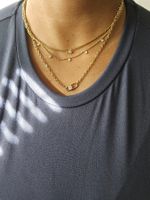 Edelstahl Kette 18K Gold NEU / Collier Acier Inox NEUF