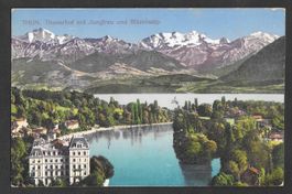 Thun Thunerhof mit Jungfrau und Blümlisalp