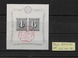 Block 1943 W14 gest. Kat: CHF 90.-