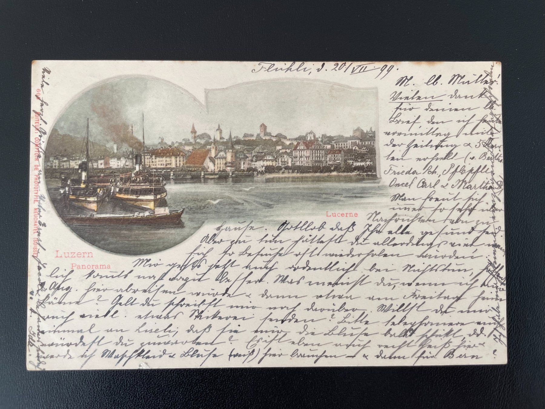 Cartoline postali: AK LU Luzern, Panorama – Usato da Thal venduto da Danny82