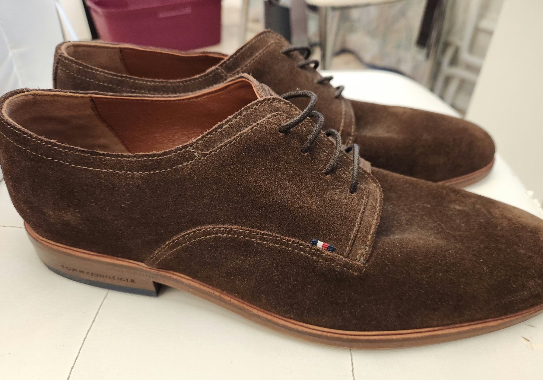 Herrenschuhe: Tommy Hilfiger Derby Shoes Brown – Gebraucht aus Basel von OmarF.H. 1