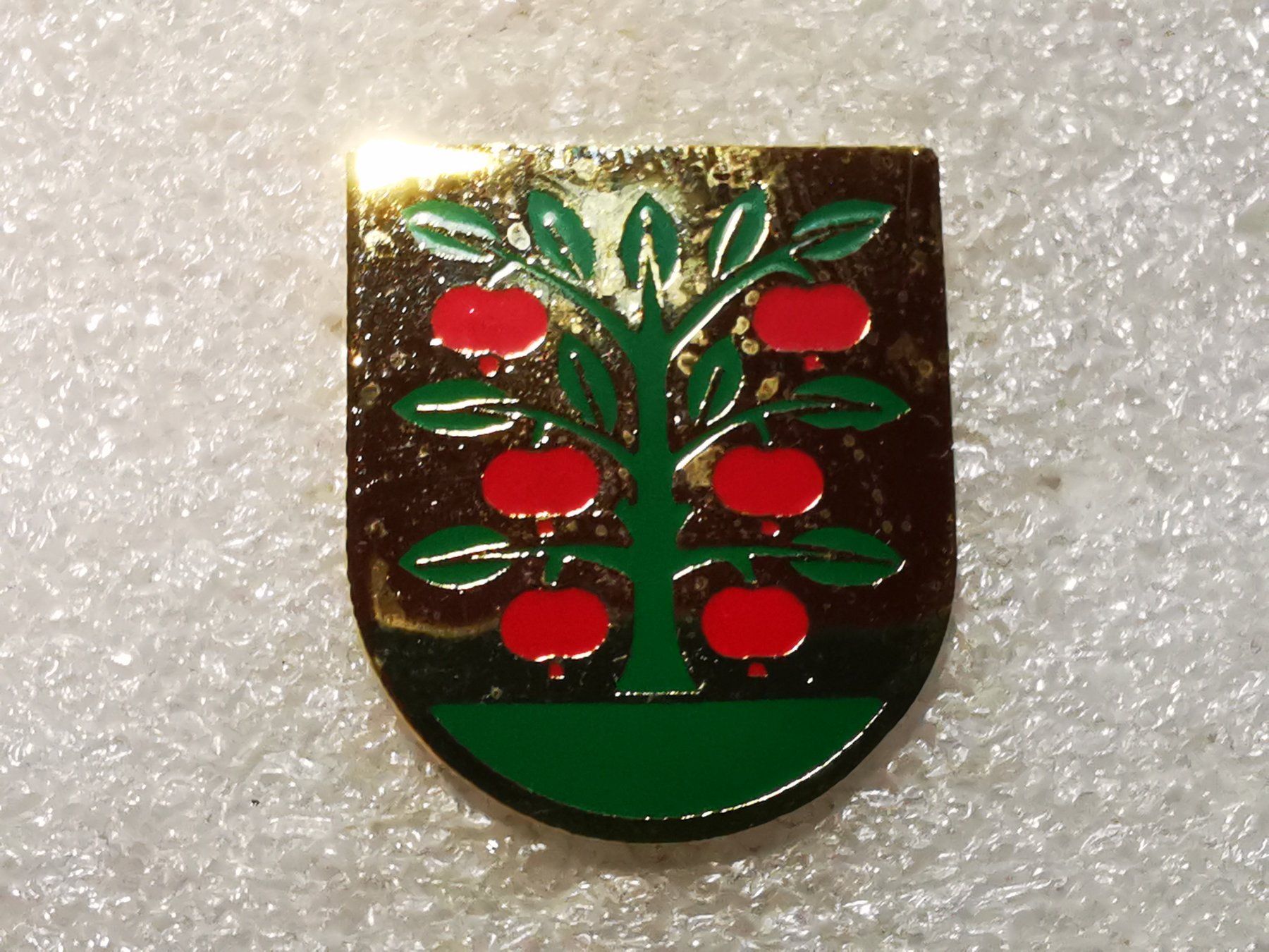 Plaketten & Abzeichen: Ansteckpin 31: Wappen Grossaffoltern – Gebraucht aus Oppligen von Pin-Fall-Shop