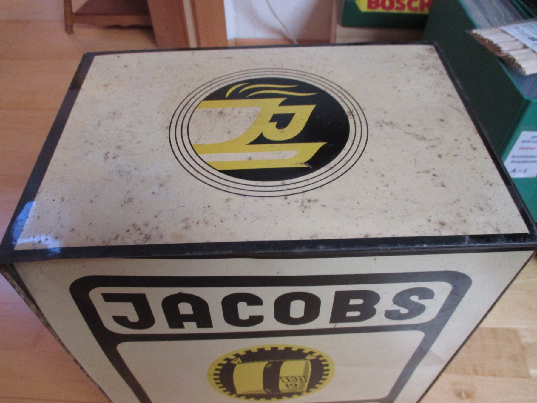 Barattoli: Jacobs Kaffee Blech Kasten  Vintage – Usato da Felsberg venduto da sanwill 2
