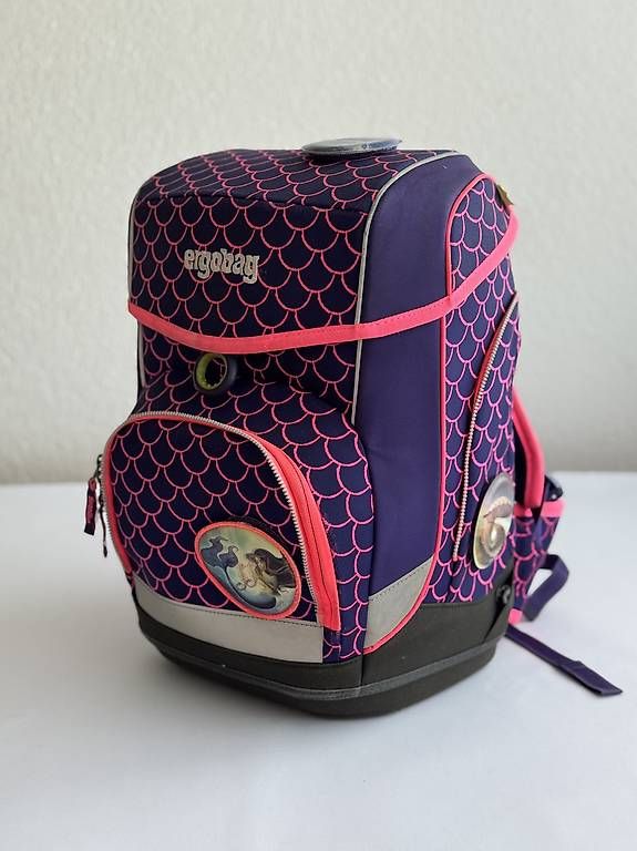 Kindertaschen: Ergobag Schulthek , Schultasche violett pink – Gebraucht aus Altendorf von Elite-S