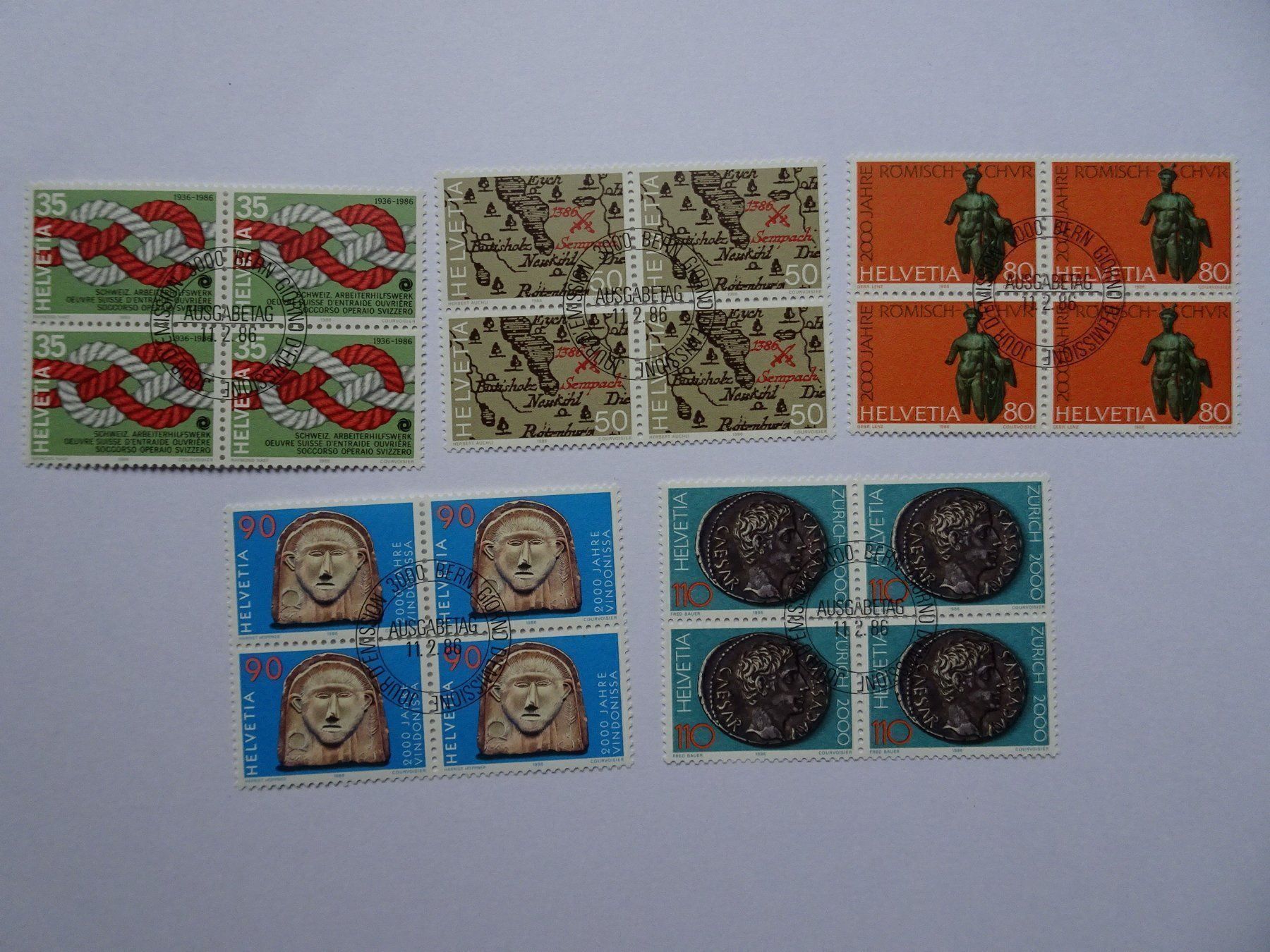 Tous les timbres: 1986 – Neuf (Voir description) à Aadorf par Chnorli-Furz