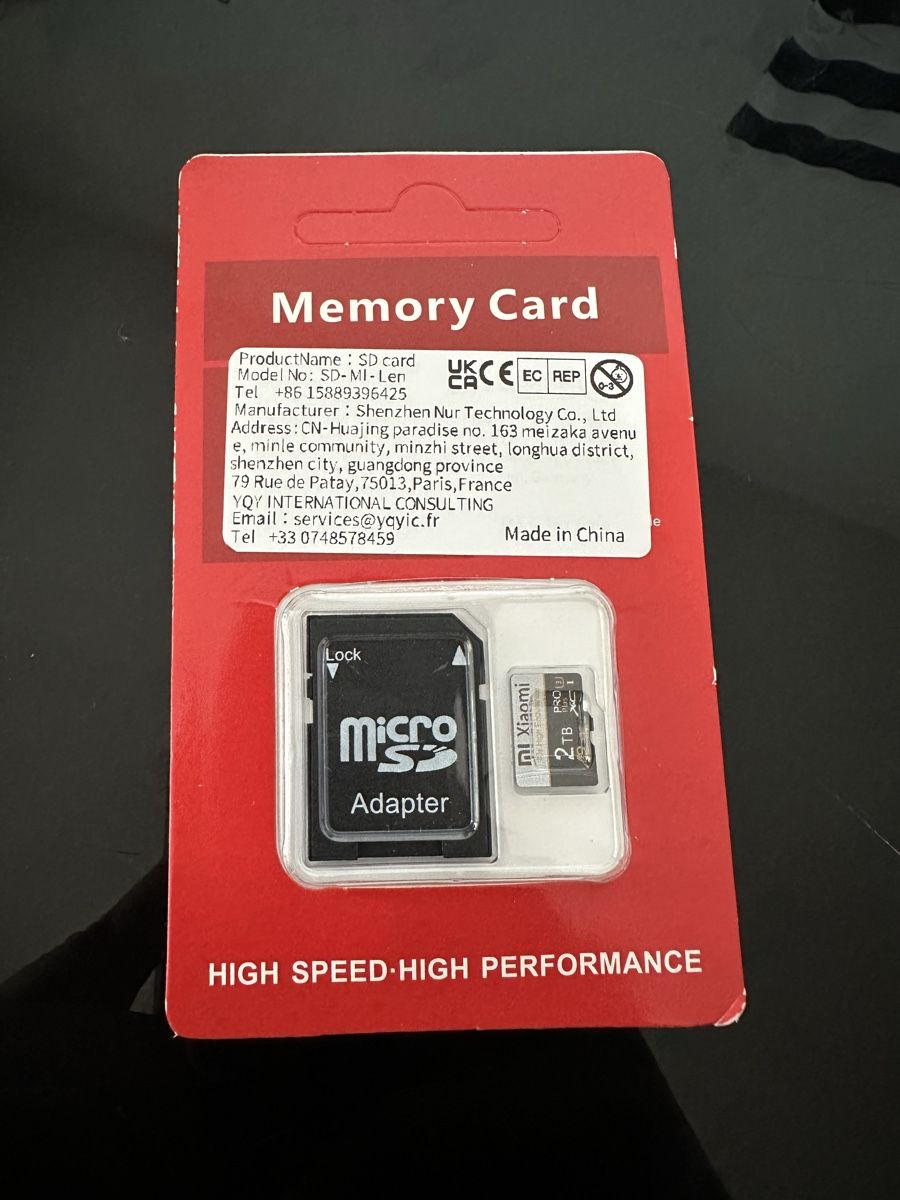 Schede di memoria: 2TB Micro SD Karte mit Adapter, neu,  – Nuovo e nell'imballaggio originale da Ettingen venduto da Vasantha25