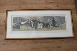 Pierre BICHET (1922-2008) Le Château de Joux