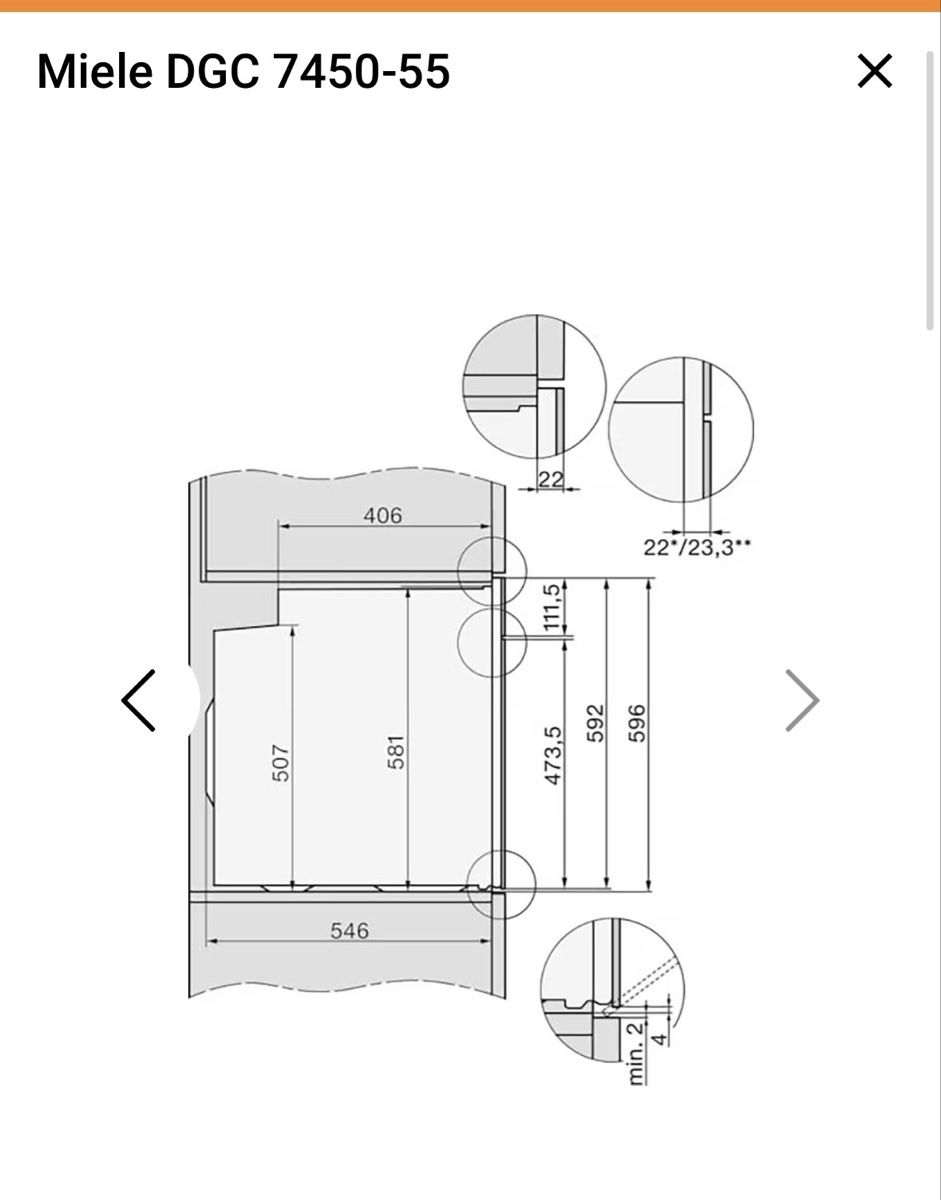 Miele Forni: MIELE DGC 7450-55 KOMBISTEAMER – Nuovo e nell'imballaggio originale da Arbon venduto da fis_b6mb 1