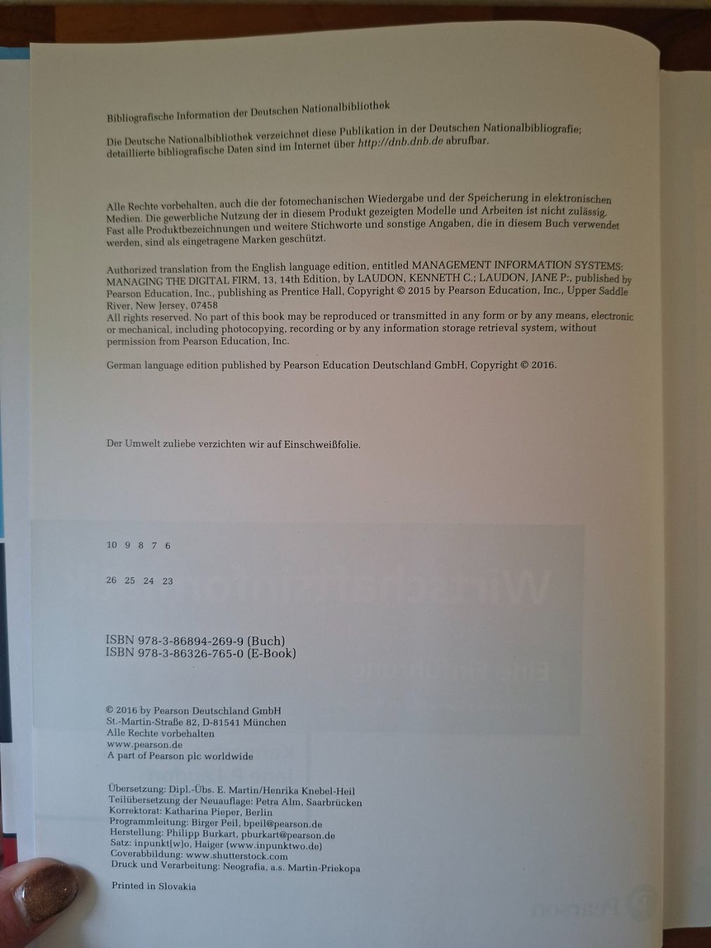 Libri: Laudon & Schoder; Buch Wirtschaftsinformatik Eine Einführung – Usato da Boniswil venduto da Totomat-Lady2 2