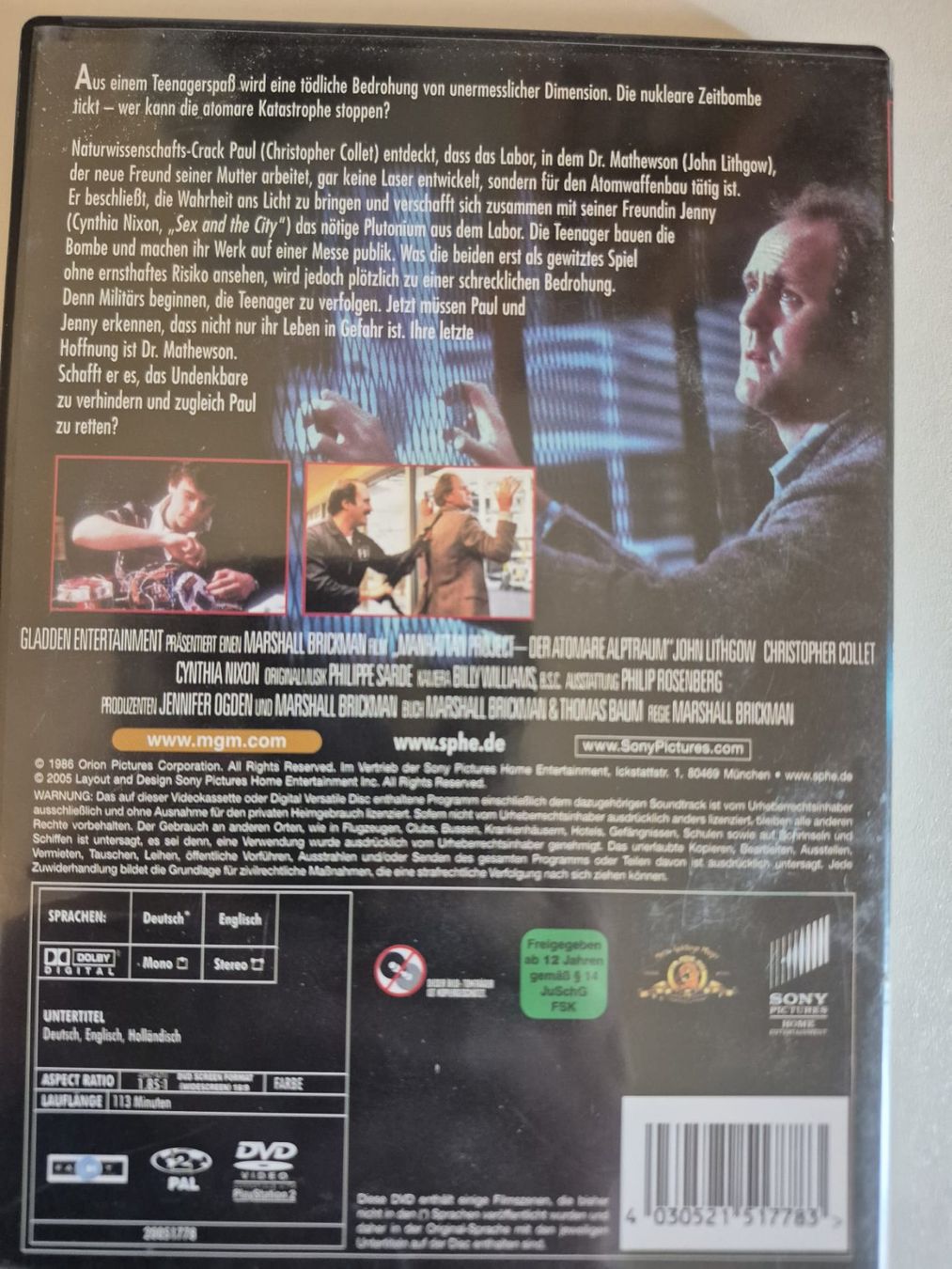 Tutti i DVDs: Manhattan Project - Der Atomare Alptraum DVD SELTEN – Nuovo (secondo la descrizione) da Zollikofen venduto da wir_verkaufen 1