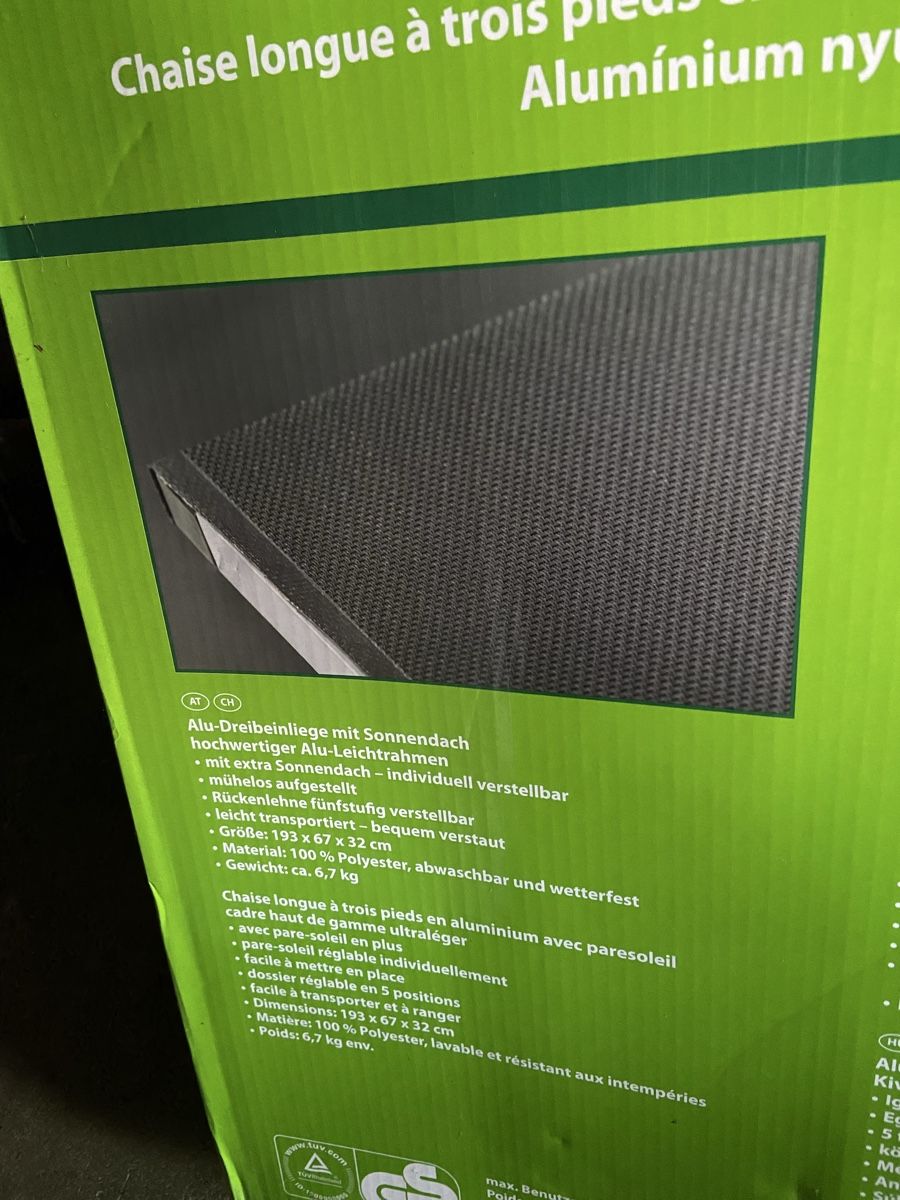 Liegen & Liegestühle: Alu Dreibein-Sonnenliege – Neu und originalverpackt aus Dachsen von Jimmy0 1