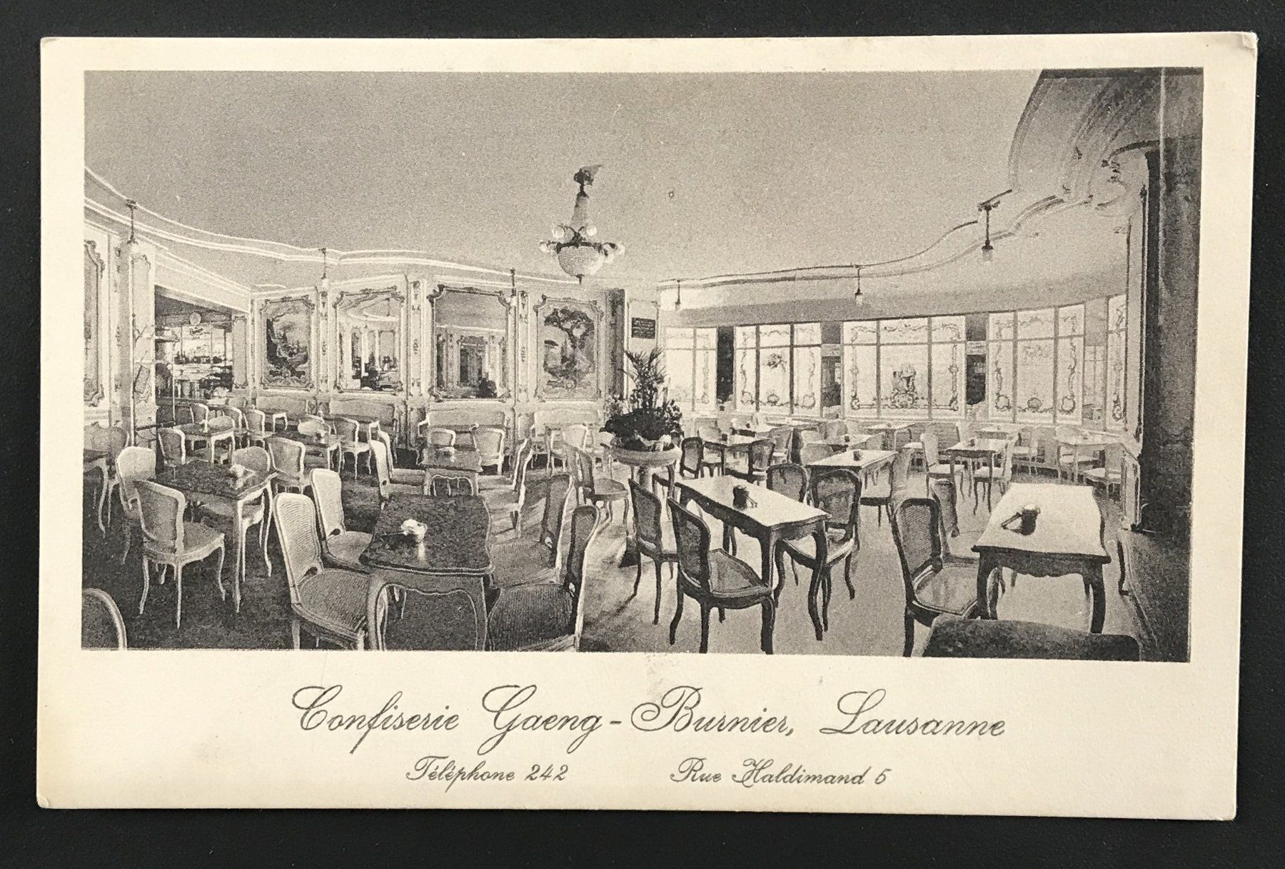 Ansichtskarten: ALTE ANSICHTSKARTE CONFISERIE GAENG-BURNIER LAUSANNE – Gebraucht aus Ostermundigen von wini63