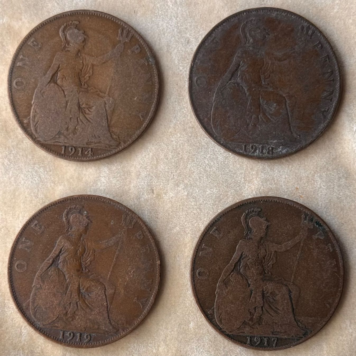 Tutti le monete: Lots, One Penny GB Sitzende Britannia – Usato da Andwil SG venduto da Ariisa1234