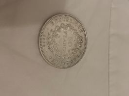 Pièce 50 Francs 1974 République Française Argent
