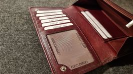 Portemonnaie aus Leder in braun